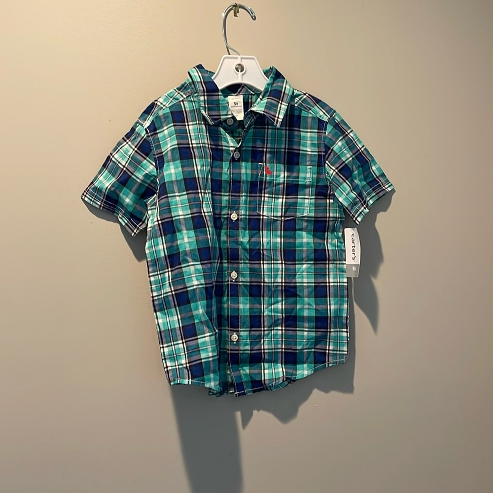 Carters Short Sleeve Button Up